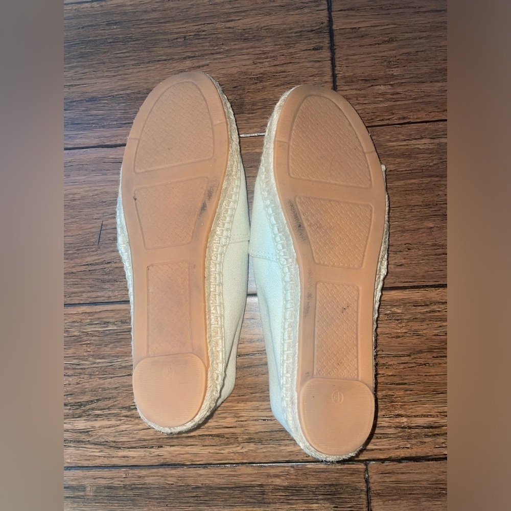 Cream Tory Burch Espadrilles miller flat logo loafers - Picture 10 of 17